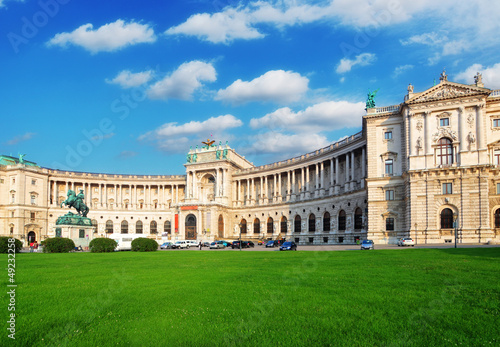 Vienna Hofburg Imperial Palace at day, - Austria photo