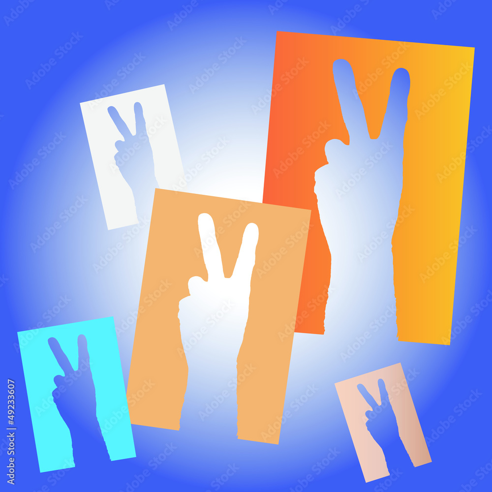 Obraz premium Signe victoire