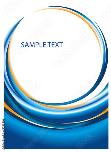 Template for advertising brochure.