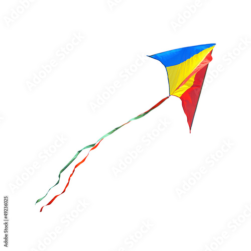 Kite on a white background photo