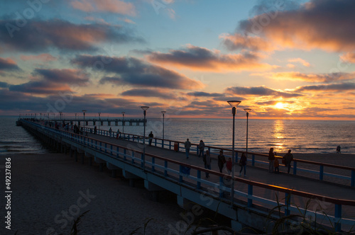 sea sunset photo