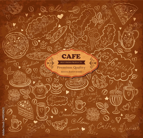 Vector design of menu