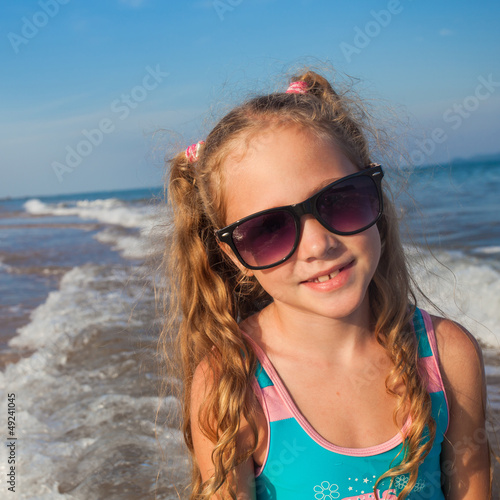 happy child on the beach © altanaka