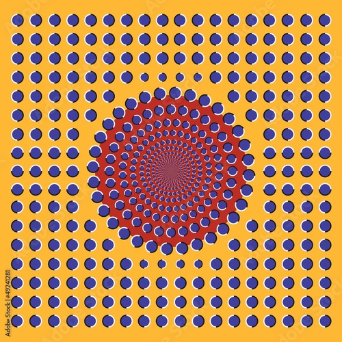 Optical illusion circles