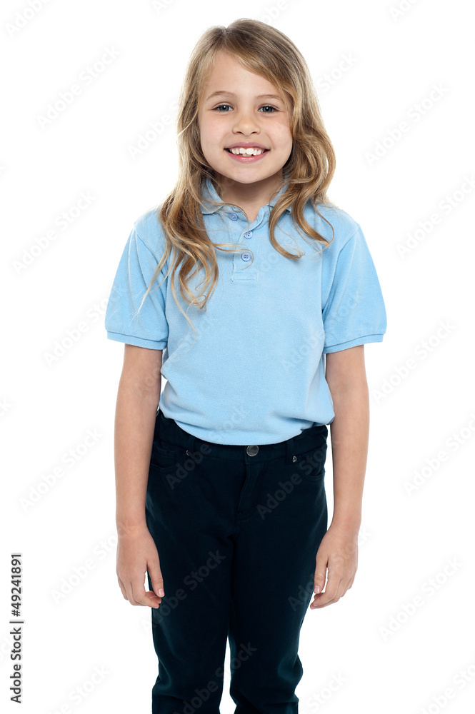 Cute young caucasian child posing for a portrait Cute young caucasian child posing for a portrait