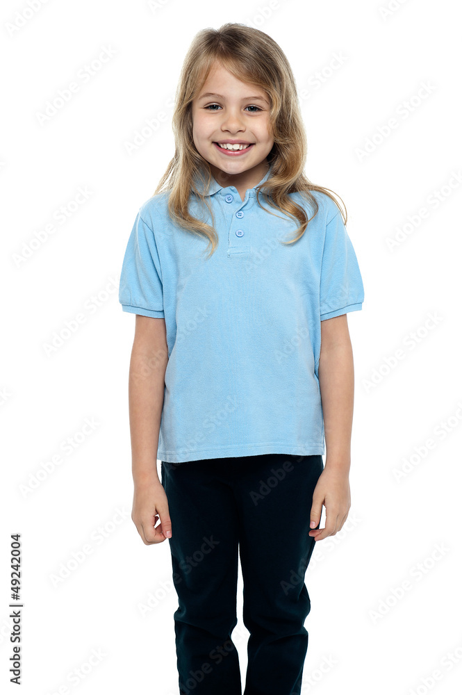 Portrait of a sweet little young girl in casuals Portrait of a sweet little young girl in casuals