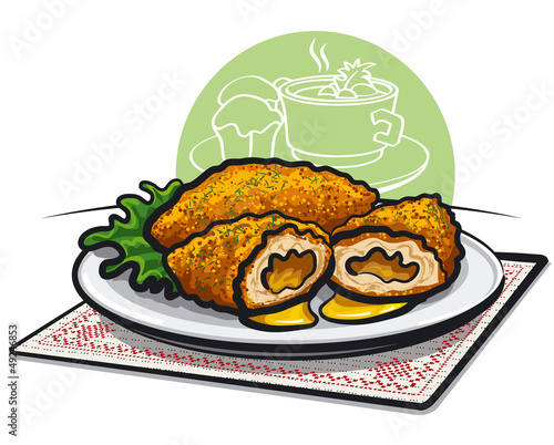 chicken kiev cutlet