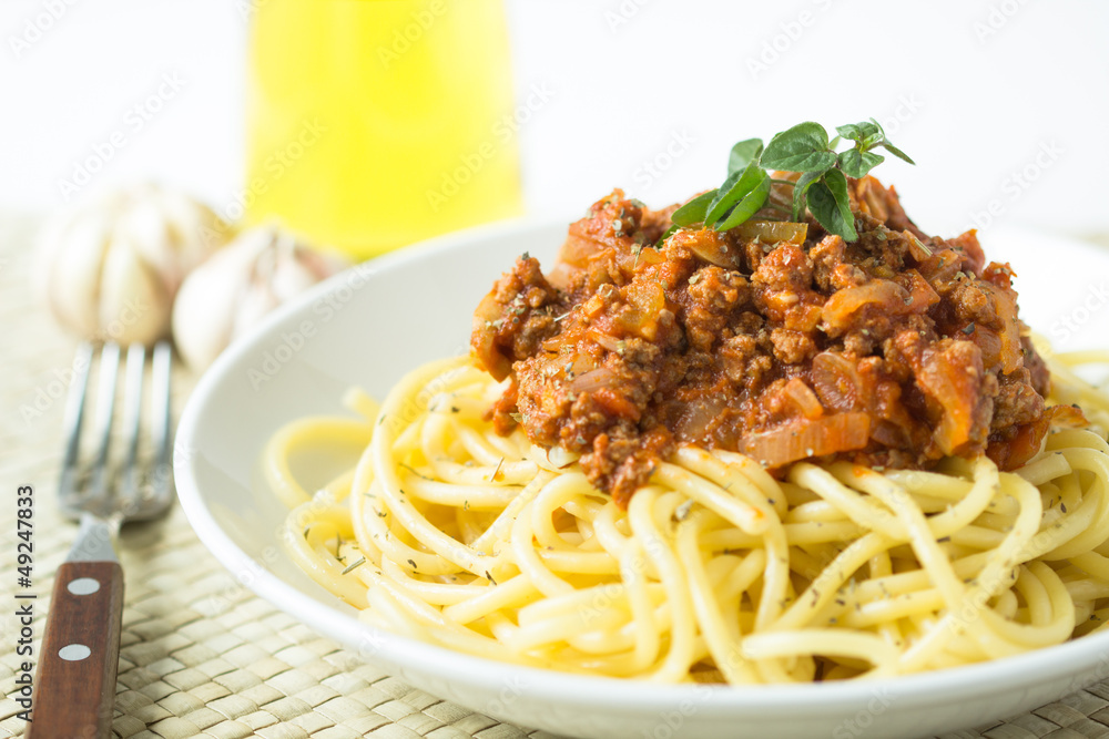 pasta spaghetti bolognese with tomato and meat sauce pasta spaghetti bolognese with tomato and meat sauce