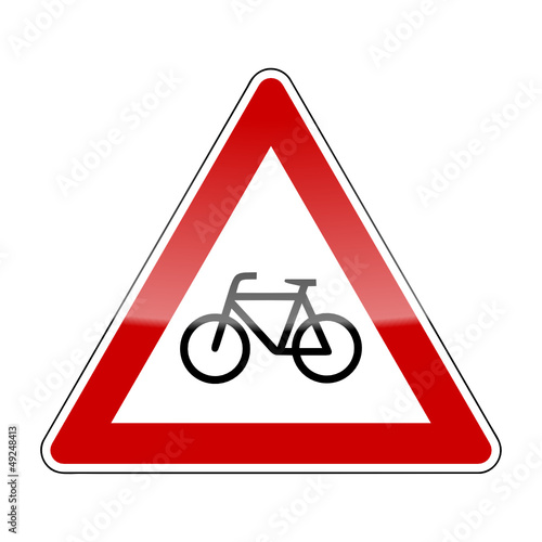 verkehrszeichen v2 fahrradfahrer queren I