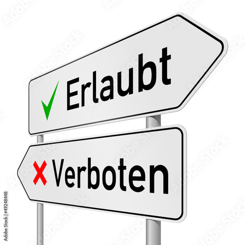 schild lr erlaubt verboten I