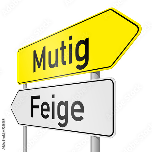 schild lr mutig feige I