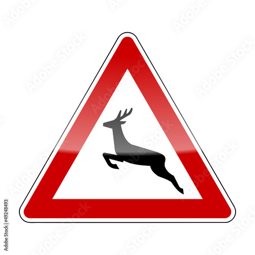 verkehrszeichen v2 wildwechsel I