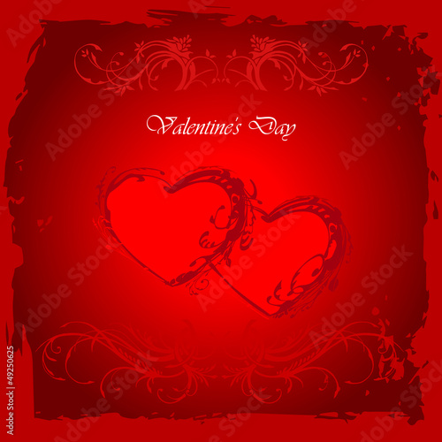 Floral Herzen zum Valentinstag