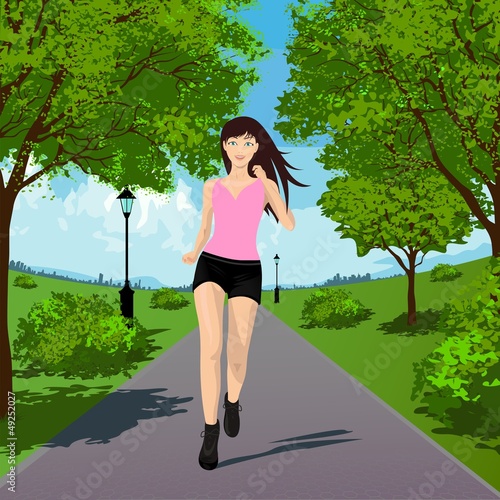 Running girl