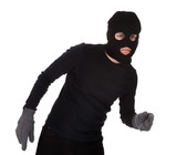Thief wearing a balaclava