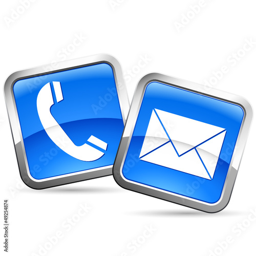 Telefon und e-Mail - buttons