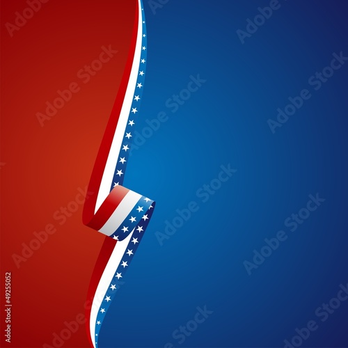US left side color brochure cover vector