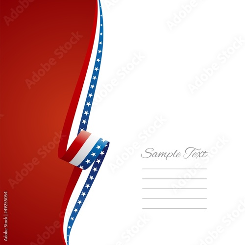US left side brochure cover vector