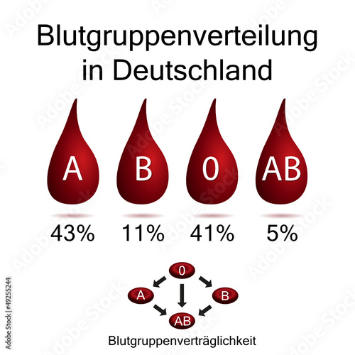 Blutgruppenverteilung in Deutschland