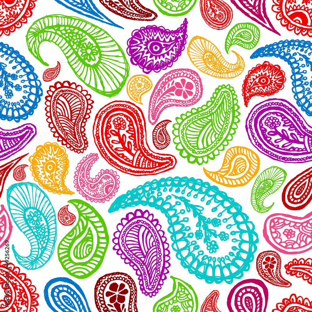 seamless paisley background seamless paisley background