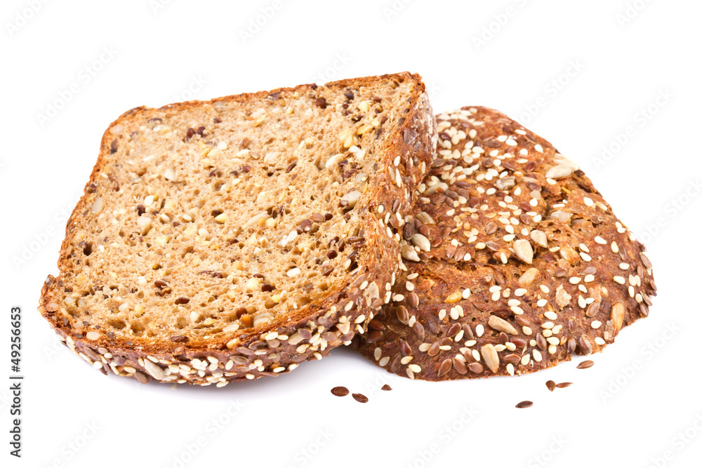 whole grain bread slices