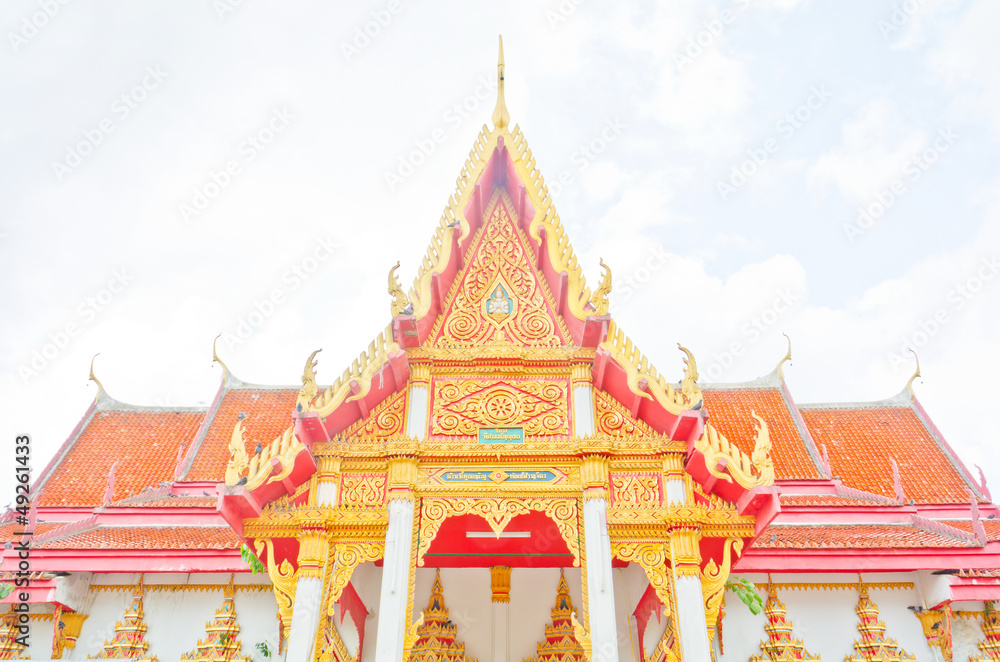 Fototapeta premium Buddha church at the Thai temple