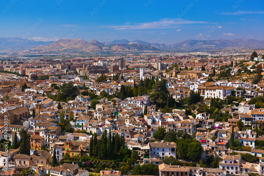 Albaicin (Old Muslim quarter) district of Granada Spain