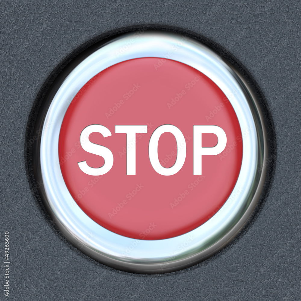 Stop Word Red Car Push Button Starter Stop Word Red Car Push Button Starter