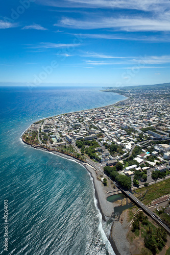 Vue aérienne de Saint-Denis - Ile de La Réunion © Frog 974