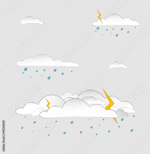 Bad weather. Vector