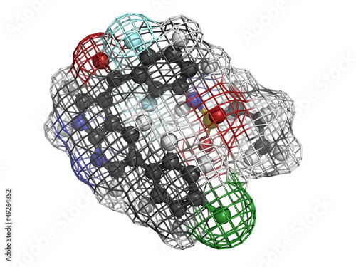 Vemurafenib melanoma drug molecule photo