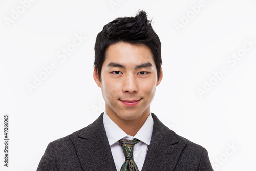 Asian young business man close up shot.