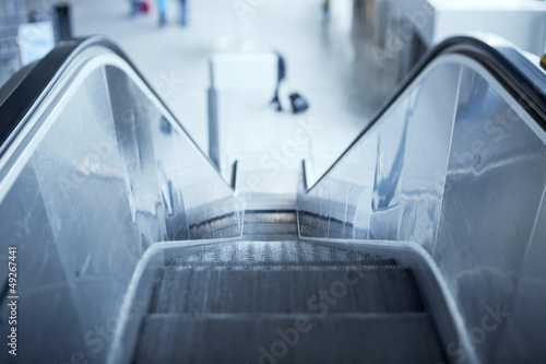 Escalator in airport
