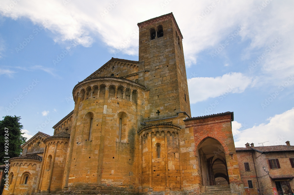 Collegiate Church of Castell'Arquato. Emilia-Romagna. Italy.
