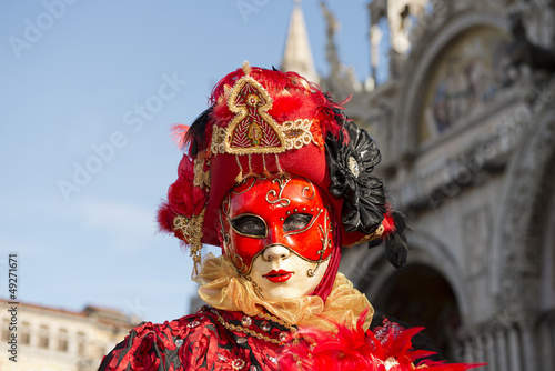 Maske in Venedig zum Karneval © lumenesca