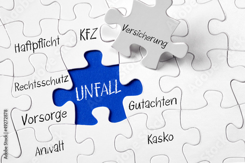Unfall-Puzzle photo