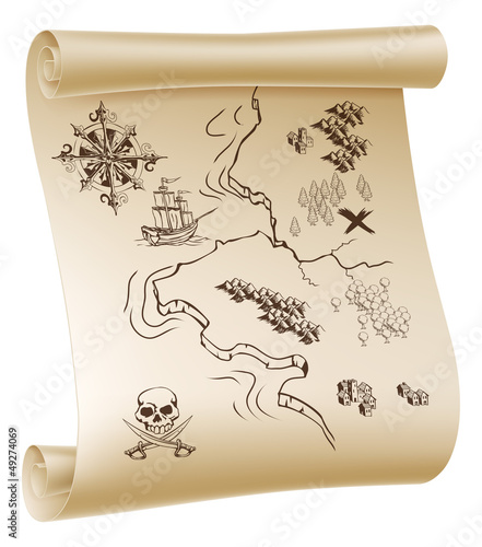 Pirate Treasure map