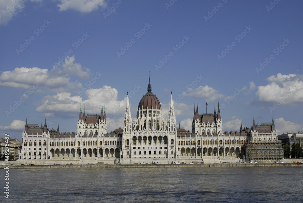 Fototapeta premium Parlament am Donauufer, Budapest