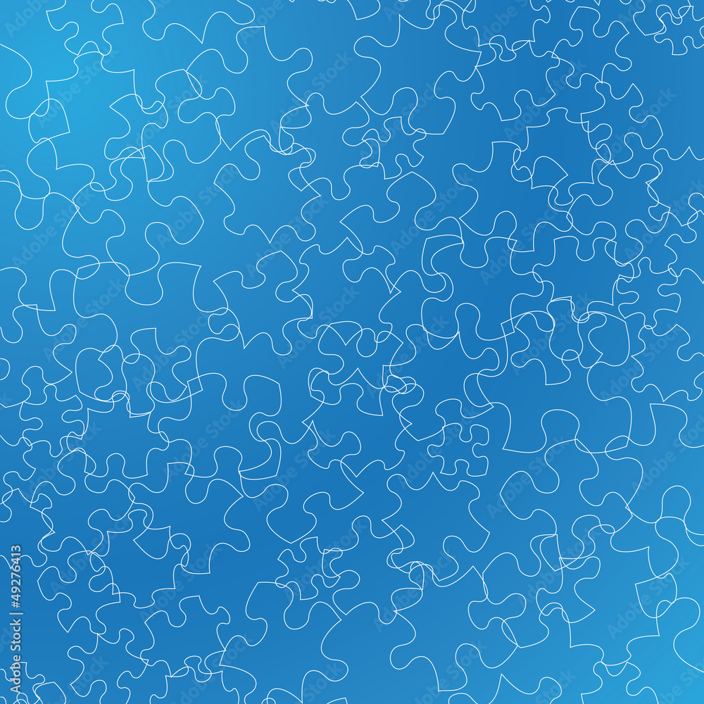 contour puzzle sur fond bleu contour puzzle sur fond bleu
