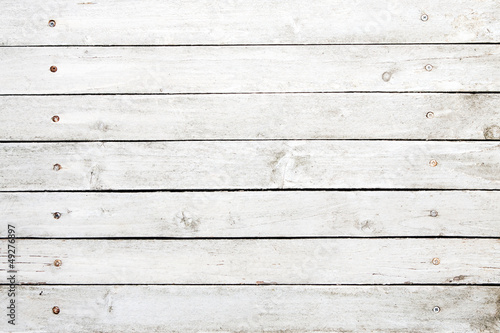 White painted wooden planks