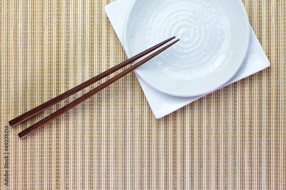 Chopsticks and Asian table setting Chopsticks and Asian table setting