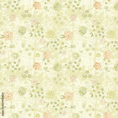 Vintage Floral Background and Pattern