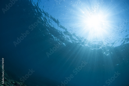 海底から見た太陽