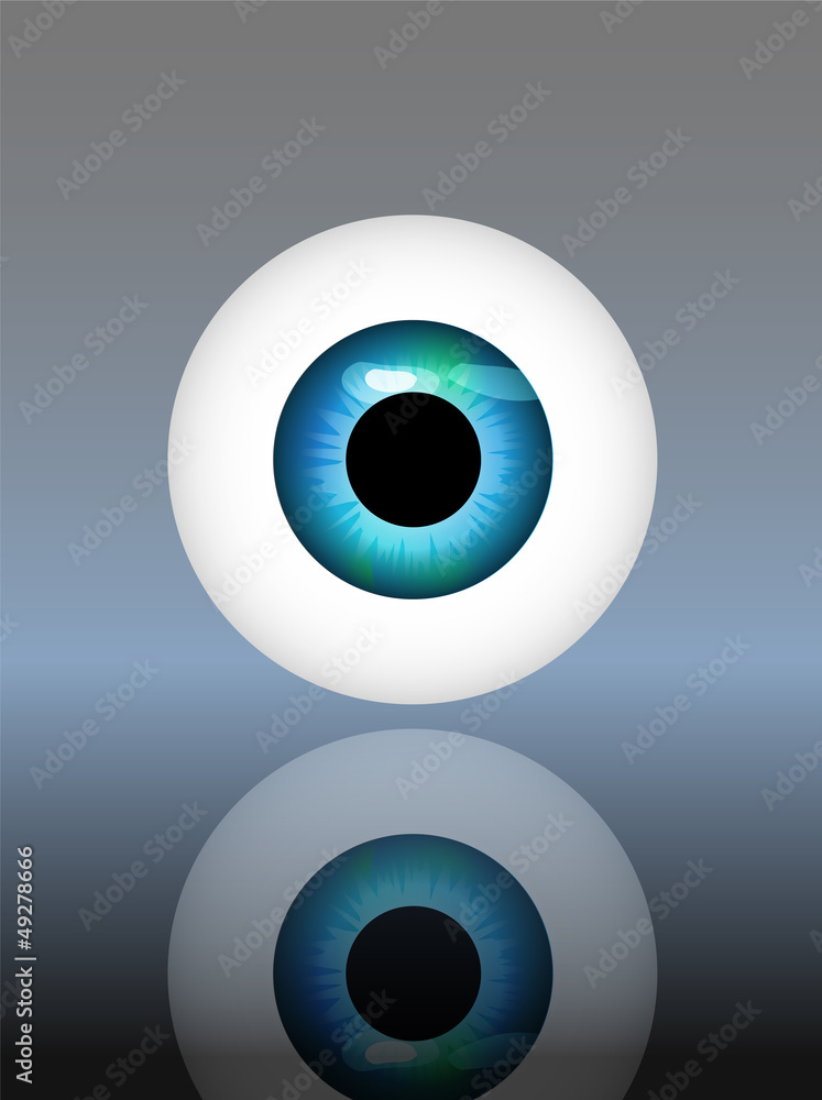 human eye, eyeball, vector illustration, glossy background human eye, eyeball, vector illustration, glossy background