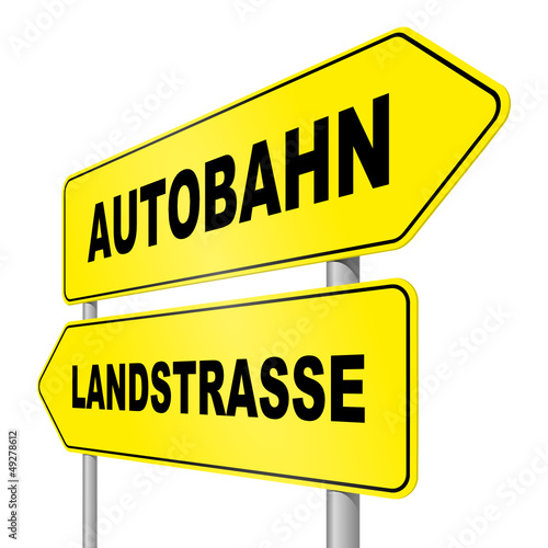 schild lr autobahn landstrasse I
