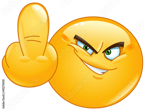 Middle finger emoticon