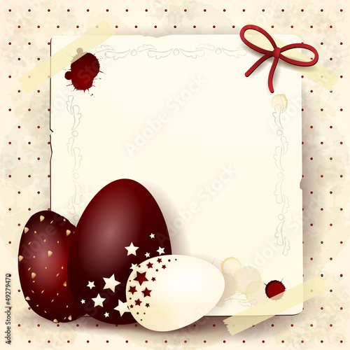 Easter eggs, classical background