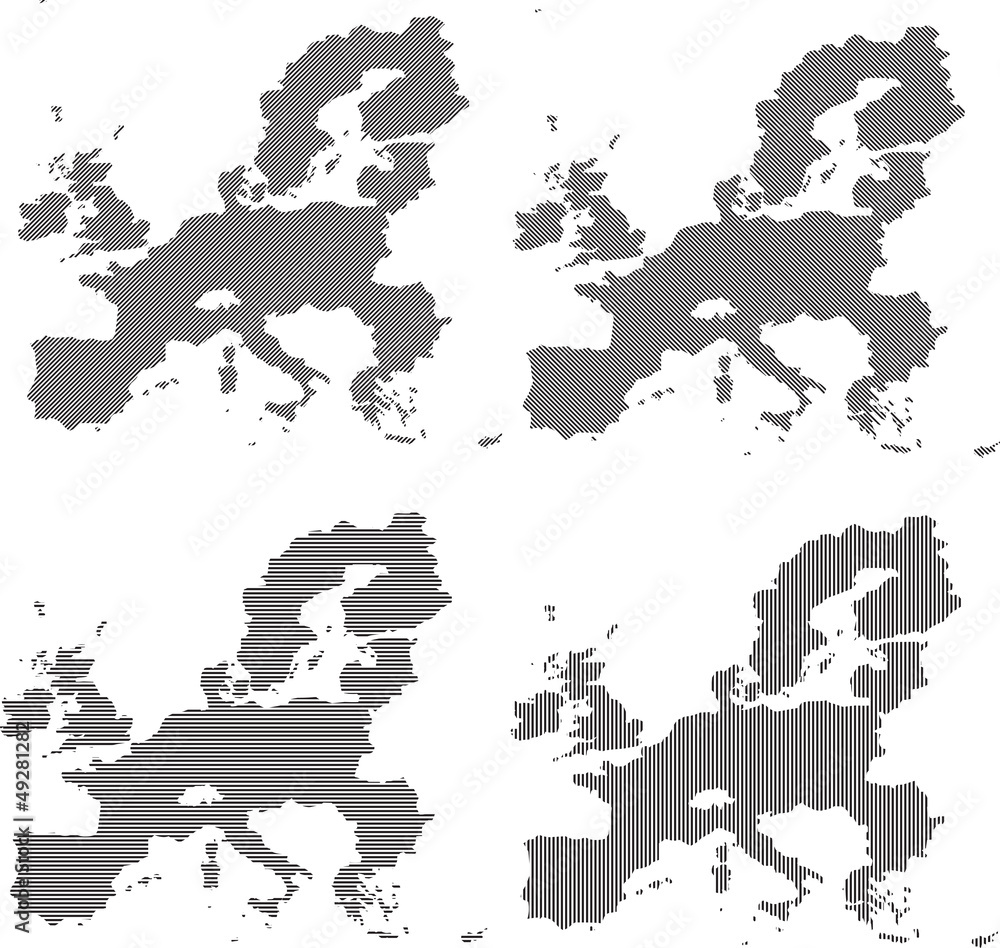Obraz premium abstract Europe union maps