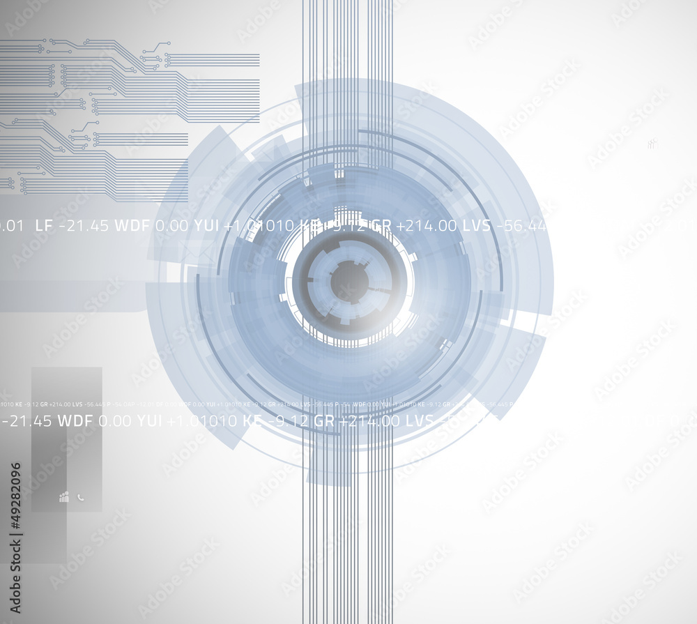 Obraz premium Technology wheel interface