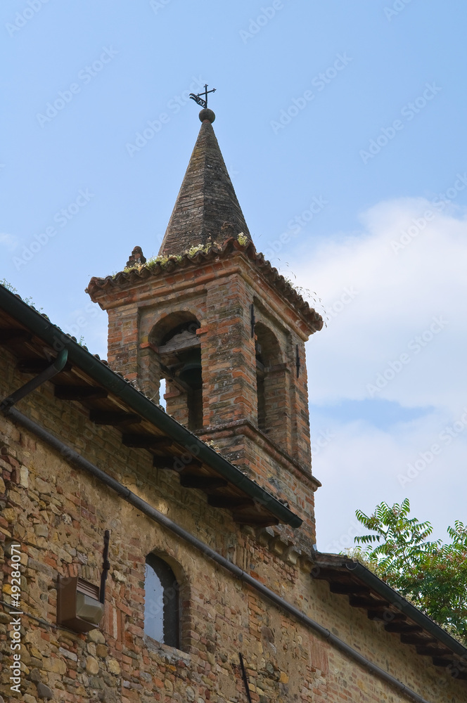 Historical Church. Castell'Arquato. Emilia-Romagna. Italy.